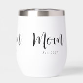 Mom Established New Mom Gift (Achterkant)