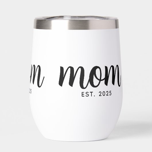 Mom Established New Mom Gift (Achterkant)