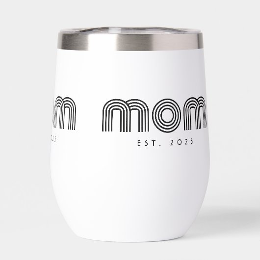 Mom Established New Mom Gift (Achterkant)