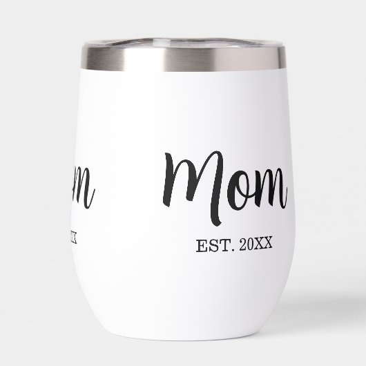 Mom Established New Mom Gift (Achterkant)