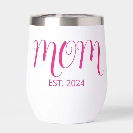 Mom Established New Mom Gift (Achterkant)