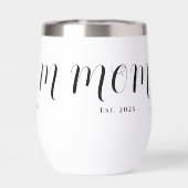 Mom Established New Mom Gift (Achterkant)