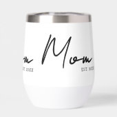 Mom Established New Mom Gift (Achterkant)
