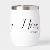 Mom Established New Mom Gift (Achterkant)