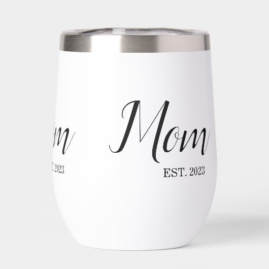 Mom Established New Mom Gift  (Achterkant)