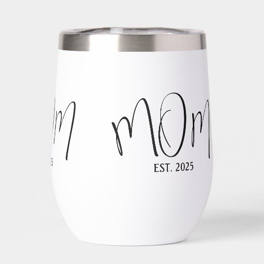 Mom Established New Mom Gift (Achterkant)