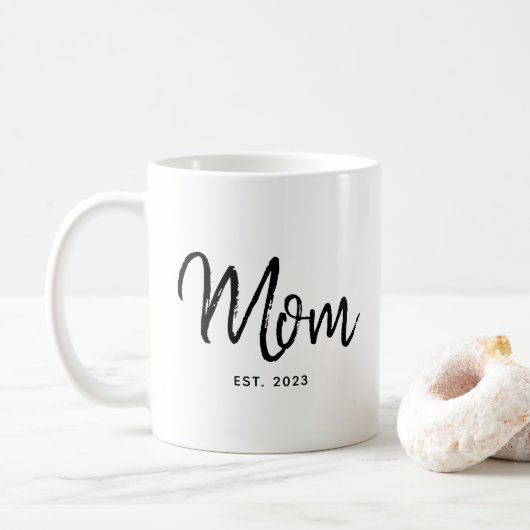 Mom Established New Mom Gift Coffee Mug Koffiemok (Met donut)