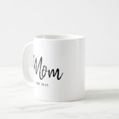 Mom Established New Mom Gift Coffee Mug Koffiemok (Voorkant links)
