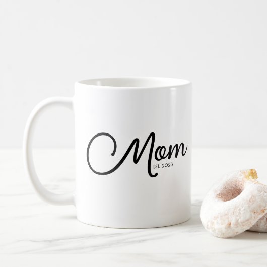 Mom Established New Mom Gift Coffee Mug Koffiemok (Met donut)