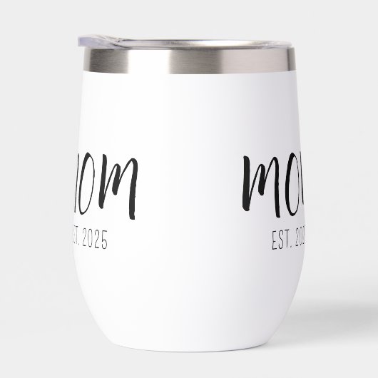 Mom Established New Mom Gift Insulated Tumbler (Rechts)