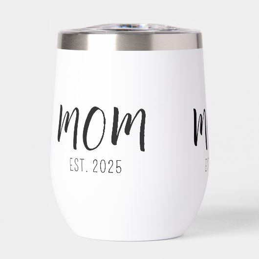 Mom Established New Mom Gift Insulated Tumbler (Voorkant)