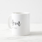 Mom Established New Mom Gift Koffiemok (Voorkant links)