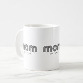 Mom Established New Mom Gift Koffiemok (Voorkant links)