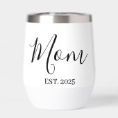 Mom Established New Mom Gift Minimalist (Achterkant)