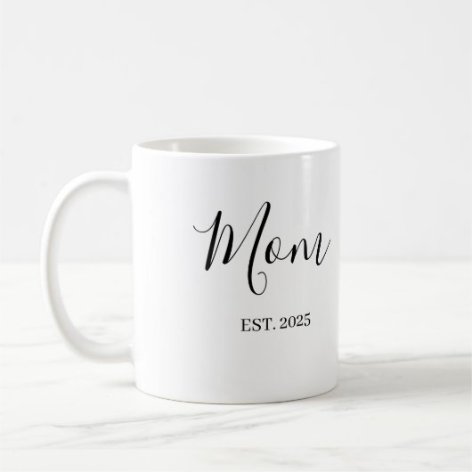 Mom Established New Mom Gift Minimalist Koffiemok (Links)