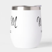 Mom Established New Mom Gift Thermal Wine Tumbler (Links)