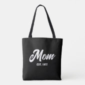 Mom Established New Mom Gift Tote Bag (Achterkant)