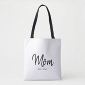 Mom Established New Mom Gift Tote Bag (Voorkant)