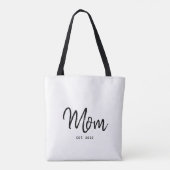 Mom Established New Mom Gift Tote Bag (Achterkant)