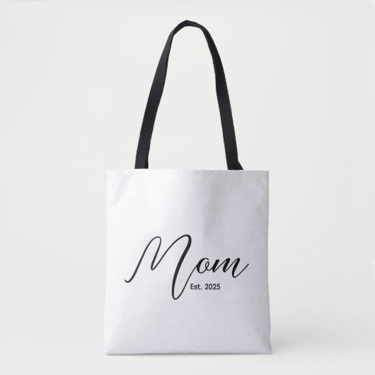Mom Established New Mom Gift Tote Bag (Voorkant)