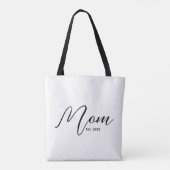 Mom Established New Mom Gift Tote Bag (Achterkant)