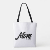 Mom Established New Mom Gift Tote Bag (Achterkant)