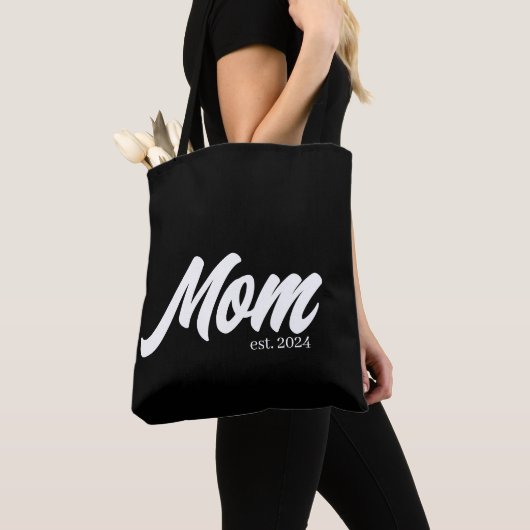 Mom Established New Mom Gift Tote Bag (Dichtbij)