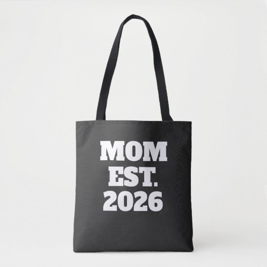 Mom Established New Mom Gift Tote Bag (Voorkant)
