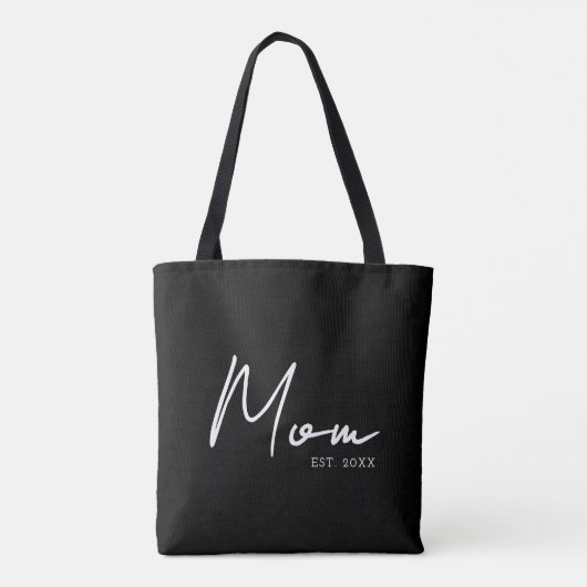 Mom Established New Mom Gift Tote Bag (Achterkant)