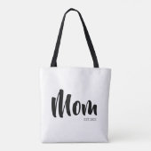 Mom Established New Mom Gift Tote Bag (Achterkant)