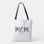 Mom Established New Mom Gift Tote Bag (Achterkant)