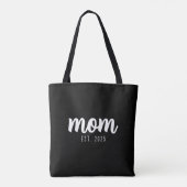 Mom Established New Mom Gift Tote Bag (Achterkant)