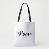 Mom Established New Mom Gift Tote Bag (Voorkant)