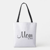 Mom Established New Mom Gift Tote Bag (Achterkant)