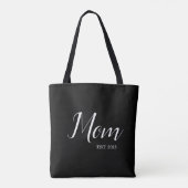 Mom Established New Mom Gift Tote Bag (Achterkant)