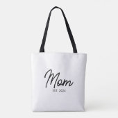 Mom Established New Mom Gift Tote Bag (Achterkant)