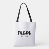 Mom Established New Mom Gift Tote Bag (Achterkant)