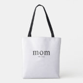 Mom Established New Mom Gift Tote Bag (Achterkant)