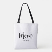 Mom Established New Mom Gift Tote Bag (Achterkant)