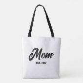Mom Established New Mom Gift Tote Bag (Achterkant)
