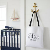 Mom Established New Mom Gift Tote Bag
