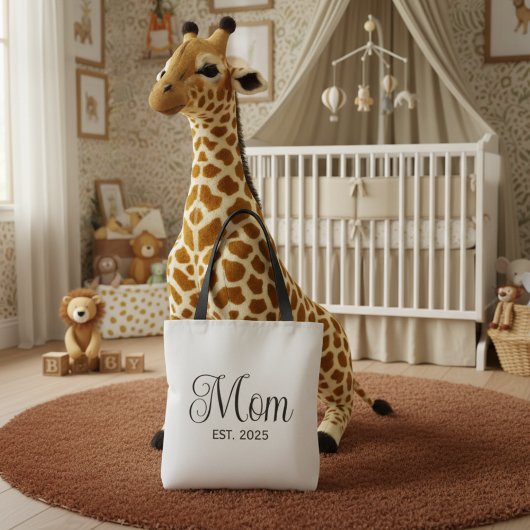 Mom Established New Mom Gift Tote Bag