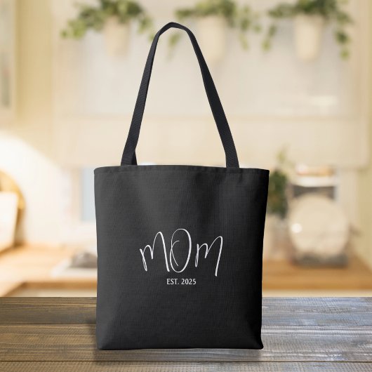 Mom Established New Mom Gift Tote Bag