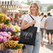 Mom Established New Mom Gift Tote Bag