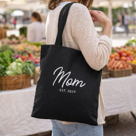 Mom Established New Mom Gift Tote Bag