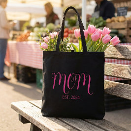 Mom Established New Mom Gift Tote Bag