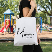 Mom Established New Mom Gift Tote Bag