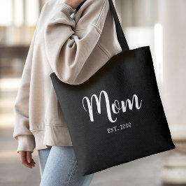 Mom Established New Mom Gift Tote Bag