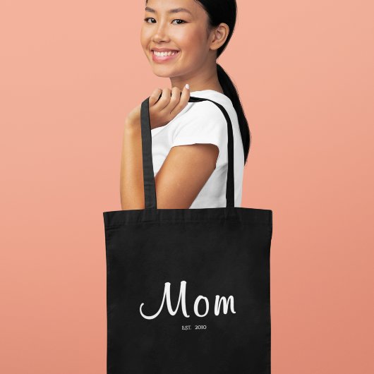 Mom Established New Mom Gift Tote Bag