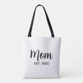 Mom Established New Mom Gift Tote Bag (Achterkant)